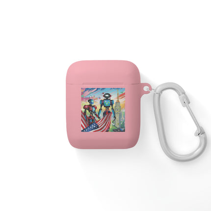 High Fashion Cyberpunk CIA Robots AirPods Case Cover