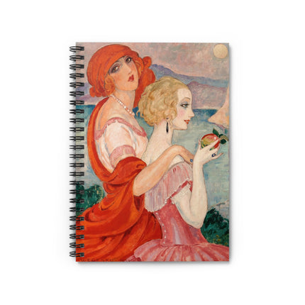 Sur la Route d'Anacapri by Gerda Wegener Spiral Notebook - Ruled Line