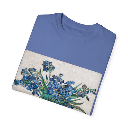 Irises by Vincent Van Gogh Unisex Garment-Dyed T-shirt