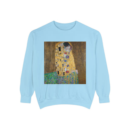 The Kiss by Gustav Klimt Unisex Garment-Dyed Sweatshirt