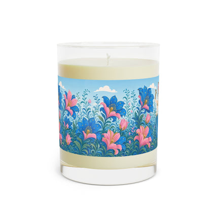 🌟🌸 The Starry Blossom Garden Dancer Scented Candle – Art Deco Floral Fantasy