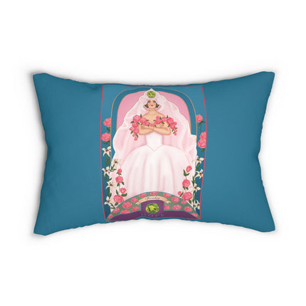 August & Peridot (from the Gem Series) by Sofia Chiostri Spun Polyester Lumbar Pillow
