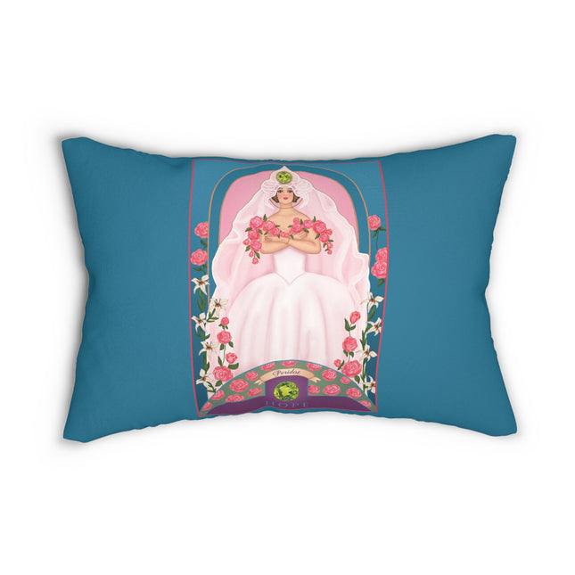August & Peridot (from the Gem Series) by Sofia Chiostri Spun Polyester Lumbar Pillow