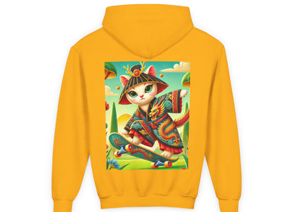 Dragon Dance on Wheels Youth Heavy Blend Hooded Sweatshirt