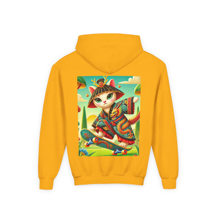 Dragon Dance on Wheels Youth Hooded Sweatshirt – Bold Motion & Fearless Style