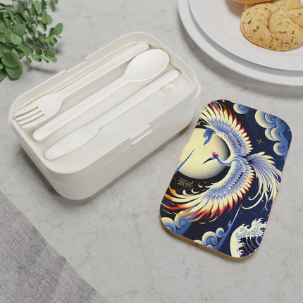 Majestic White Crane Bento Lunch Box