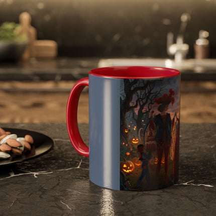 ♥️🎃 The Queen Of Hearts Halloween Masquerade Colorful Mug – Royal Halloween Fantasy