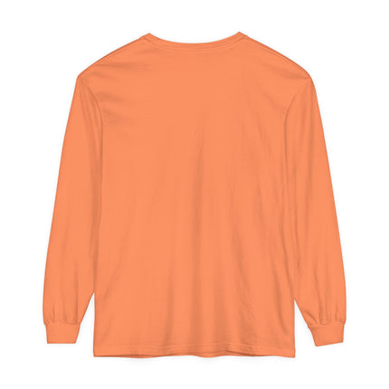 Woman with Bookmark and Book Garment-dyed Long Sleeve T-Shirt