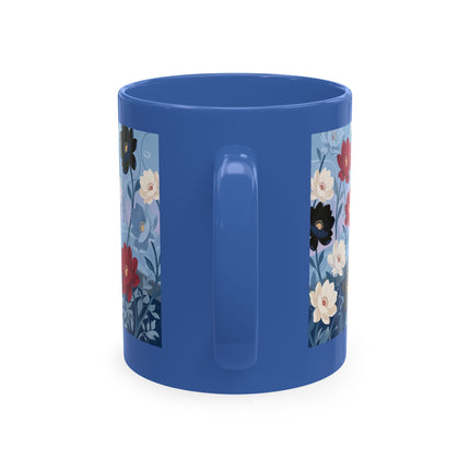 💌🌺 The Lady Of The Scattered Love Letters Ceramic Mug – Art Deco Romantic Elegance
