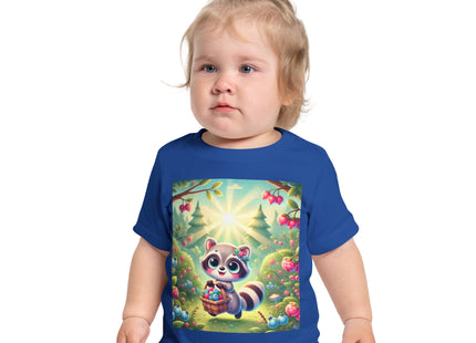 Raccoon’s Berry Basket Baby Short Sleeve T-Shirt