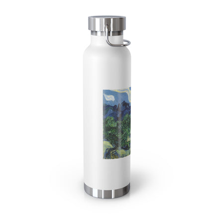 Olive Trees by Vincent Van Gogh Copper Vacuum Insulated Bottle, 22oz