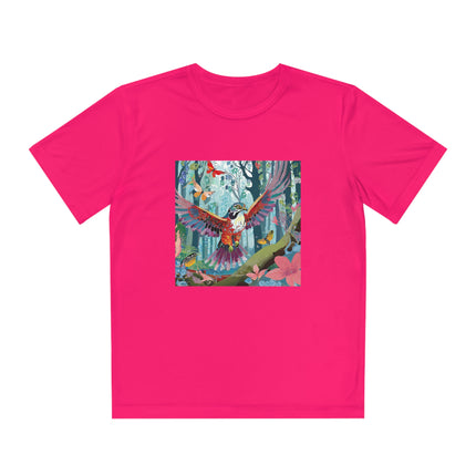 A Colorful Raptor Youth Competitor Tee