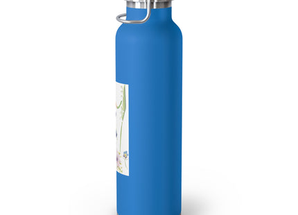 Blooming Splendor: A Floral Transformation Copper Vacuum Insulated Bottle, 22oz