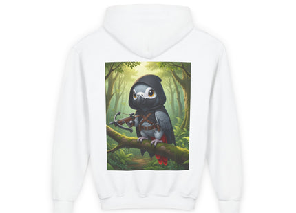 The African Grey Sentinel Youth Heavy Blend Hooded Sweatshirt