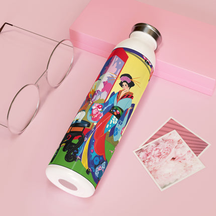 A Timeless Journey by Umberto Brunelleschi Slim Water Bottle