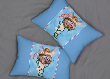 Enchanting Serenity Spun Polyester Lumbar Pillow