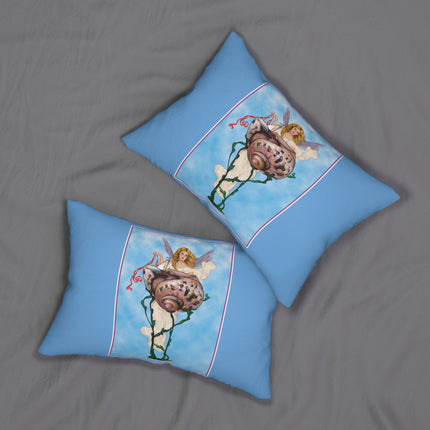 Enchanting Serenity Spun Polyester Lumbar Pillow