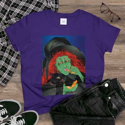 Mirror, Mirror A Witch's Touch Women's Midweight Cotton Tee
