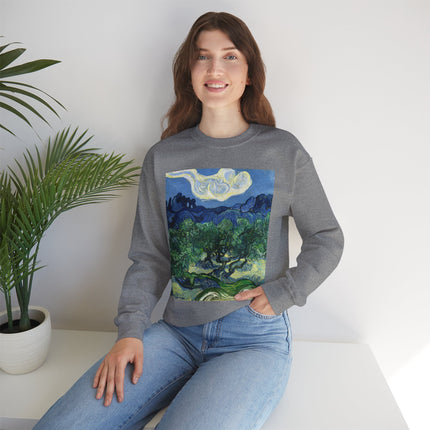 Olive Trees by Vincent Van Gogh Unisex Heavy Blend™ Crewneck Sweatshirt