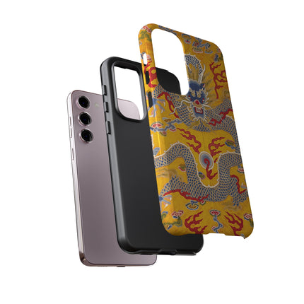 Majestic Dragon Regalia – Imperial 12-Symbol Robe Phone Cases