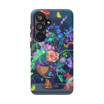 Midnight Floral Reverie Phone Case – Vibrant Bloom & Enchanted Beauty