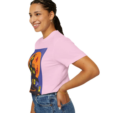 Halloween Night at the Haunted House Unisex Garment-Dyed T-shirt