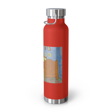 The Bedroom by Vincent van Gogh Copper Vacuum Insulated Bottle, 22oz