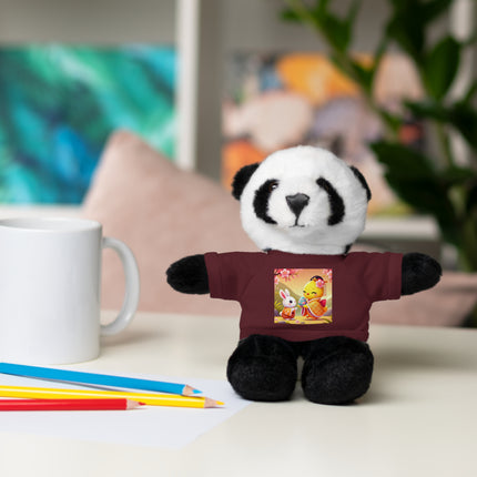 Whimsical Springtime Exchange Stuffed Animals with Tee