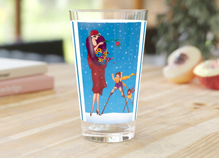 Snowfall & Couture Glass, 16oz