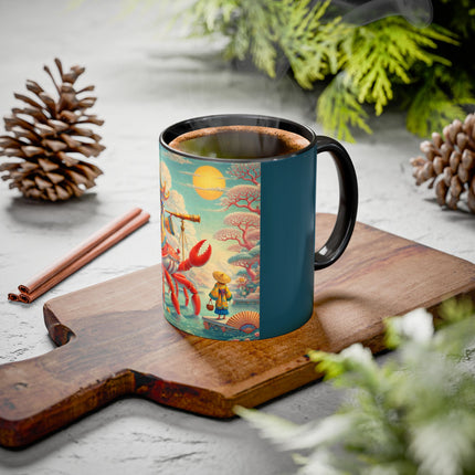 The Celestial Crab Navigator Colorful Mugs (11oz, 15oz)