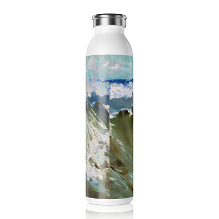 The Wave by Karl Hagemeister Slim Water Bottle