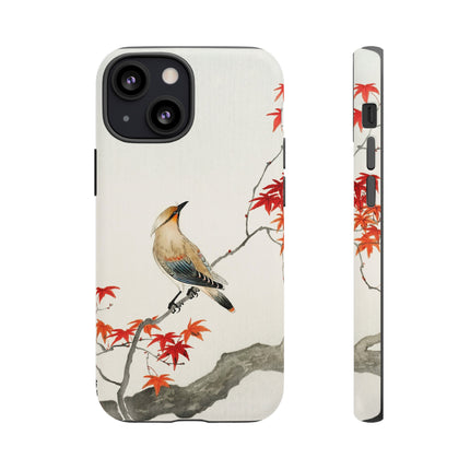 Japanese Bird on Maple by Ohara Koson Phone Cases