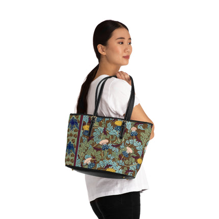 Crows, Cicadas and Thistles by Maurice Pillard Verneuil PU Leather Shoulder Bag