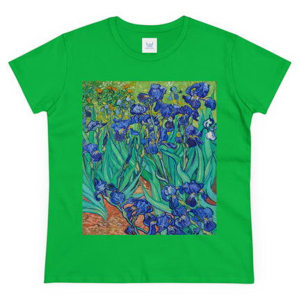 Irises by Van Gogh Women's Midweight Cotton Tee