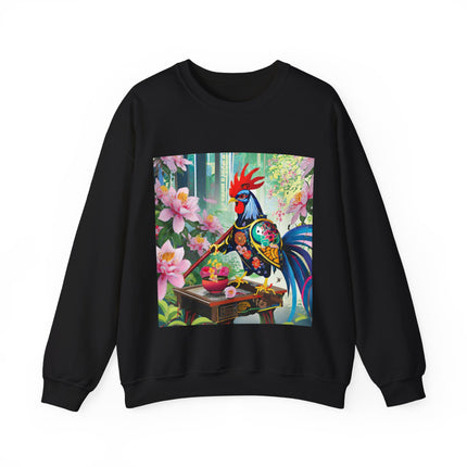 Cyberpunk Rooster Unisex Heavy Blend™ Crewneck Sweatshirt