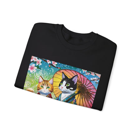 Kimono Kitties Unisex Heavy Blend™ Crewneck Sweatshirt