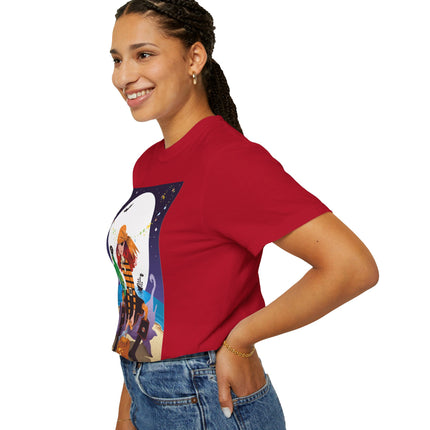 Moonlit Pirate Halloween Unisex Garment-Dyed T-shirt