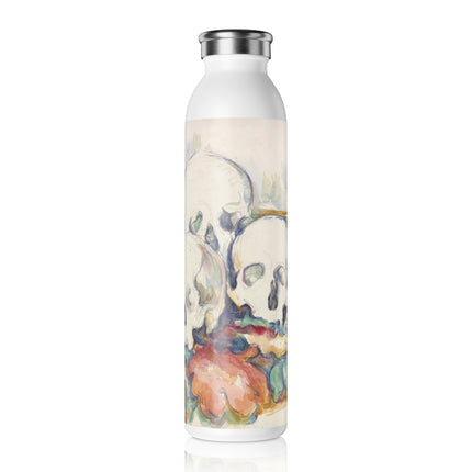 The Three Skulls by Paul Cézanne Slim Water Bottle