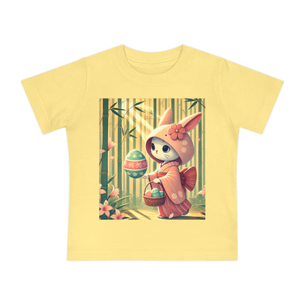 Geisha Kitten’s Easter Stroll Baby Short Sleeve T-Shirt