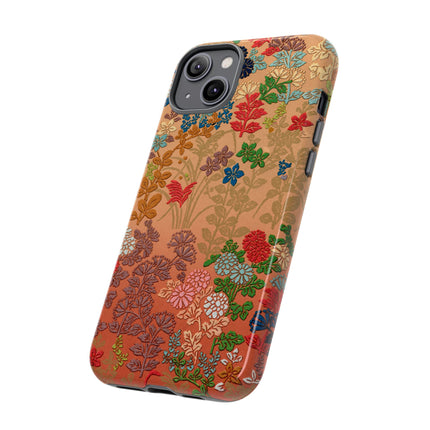 Ornamental Japanese Flower Pattern Phone Cases