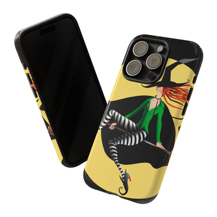 A Witch’s Moonlit Flight Phone Cases