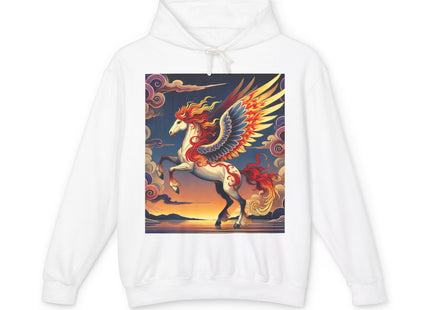 Flame-Winged Horse at Sunset Hoodie
