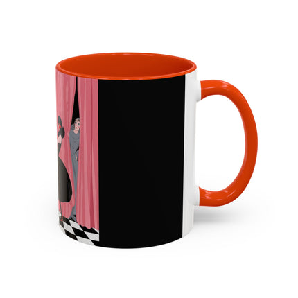 The Ladies Behind The Velvet Curtain Colorful Mugs – Art Deco Theatrical Elegance