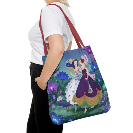 🌸☂️ The Ladies Of The Garden Promenade Tote Bag – Art Deco Floral Elegance