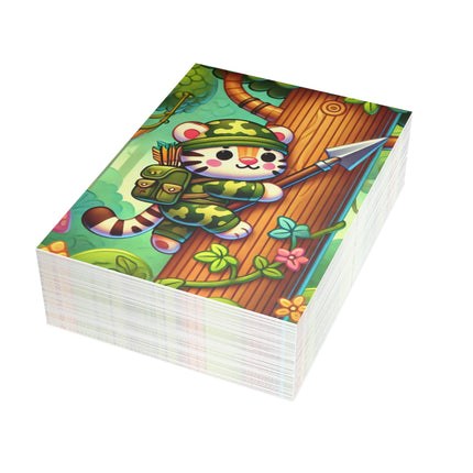 Stealthy Stripes Postcard Bundles (envelopes included) - Bundles of 10, 30, 50 Pieces