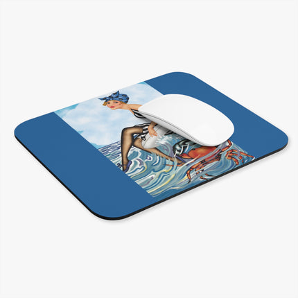 Playful Waves and Fashion Follies Mouse Pad, Rectangle