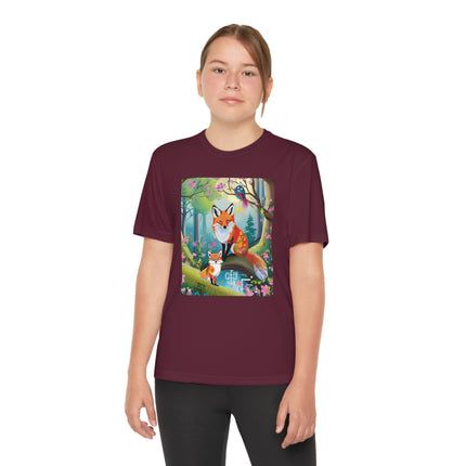 Mischievous Fox Youth Competitor Tee – Forest Fun & Whimsical Adventure