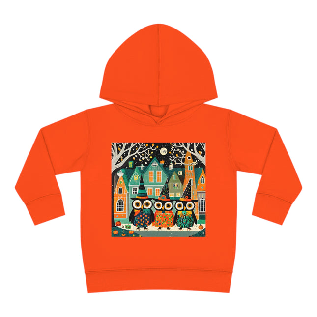 Night of the Trick-or-Treating Owlets Toddler Pullover Fleece Hoodie