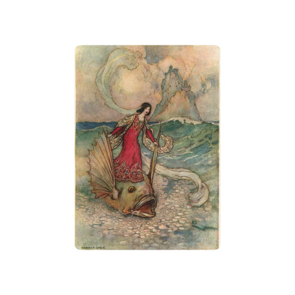 Rita Rides on the Dolphin by Warwick Goble Playing Cards