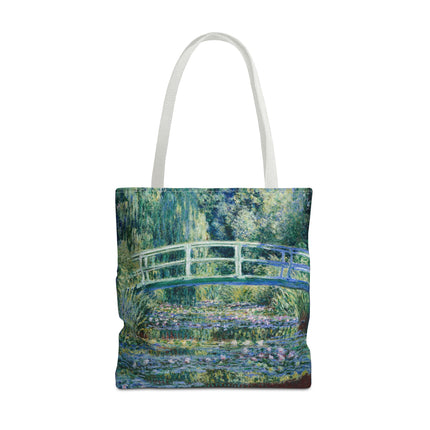 Water Lilies and Japanese Bridge by Claude Monet Tote Bag (AOP)